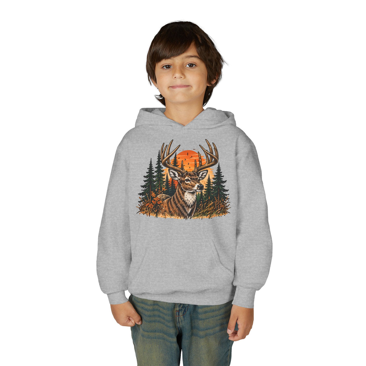Whitetail Sunset Kids Hoodie