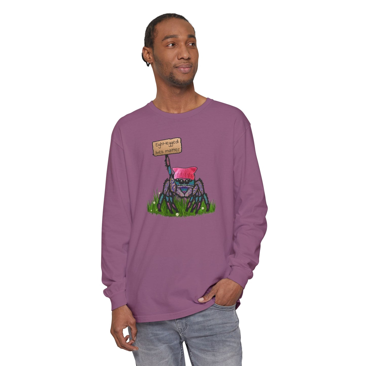 Unisex Garment-dyed Long Sleeve T-Shirt
