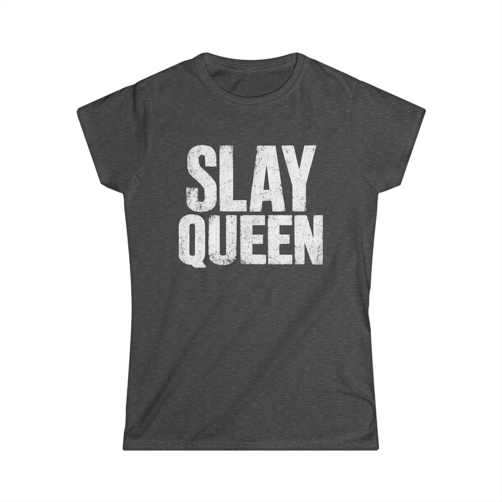 Slay Queen T-Shirt — Bold Vintage Graphic Tee for Confident Women
