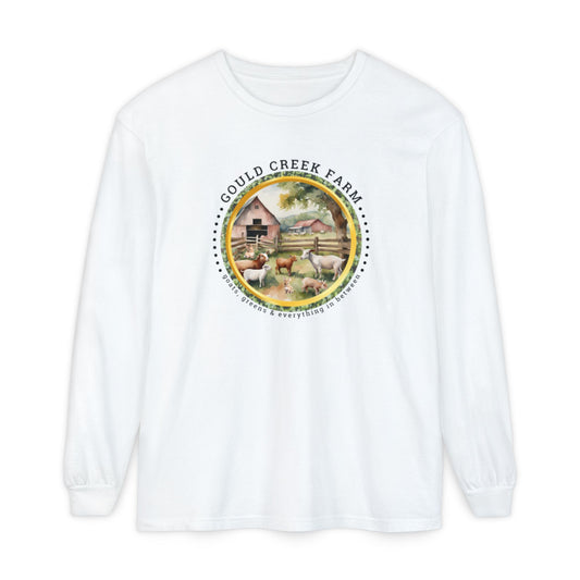 Gould Creek Farm - Unisex Garment-dyed Long Sleeve T-Shirt