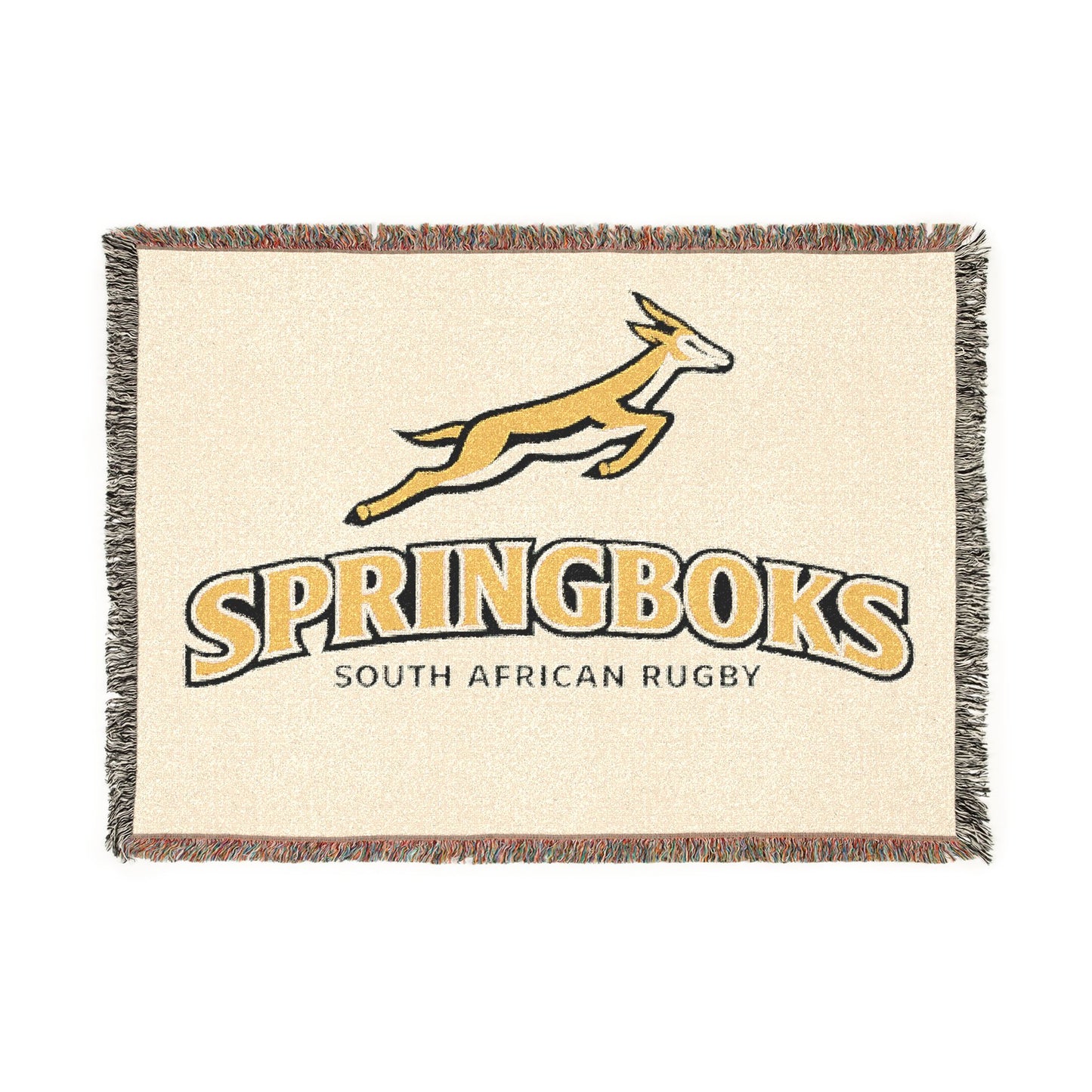 Springboks Woven Blanket – South African Rugby Throw Blanket