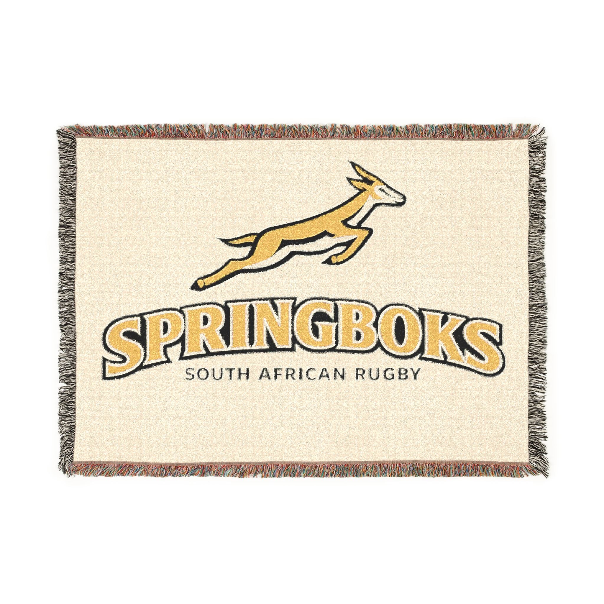 Springboks Woven Blanket – South African Rugby Throw Blanket