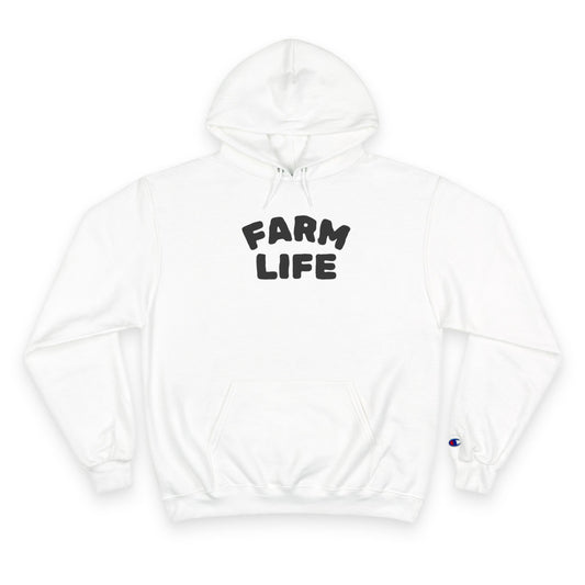 Farm Life Champion Hoodie Gould Creek Farm- Cozy Apparel for Agriculture Lovers