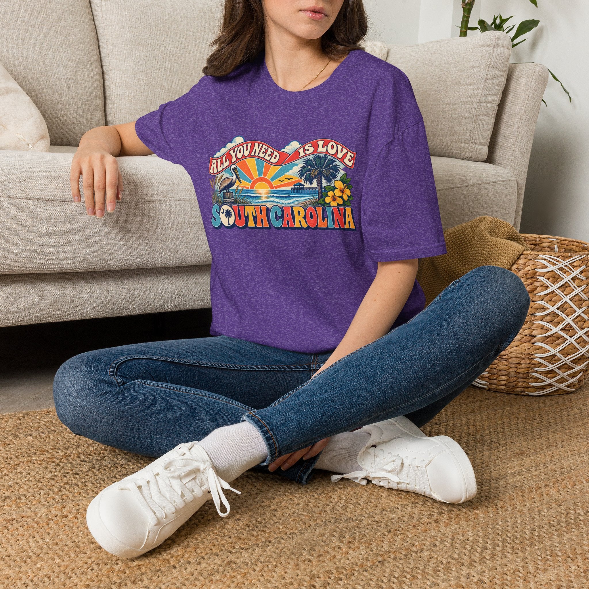 South Carolina Retro 'All You Need Is Love' T-Shirt
