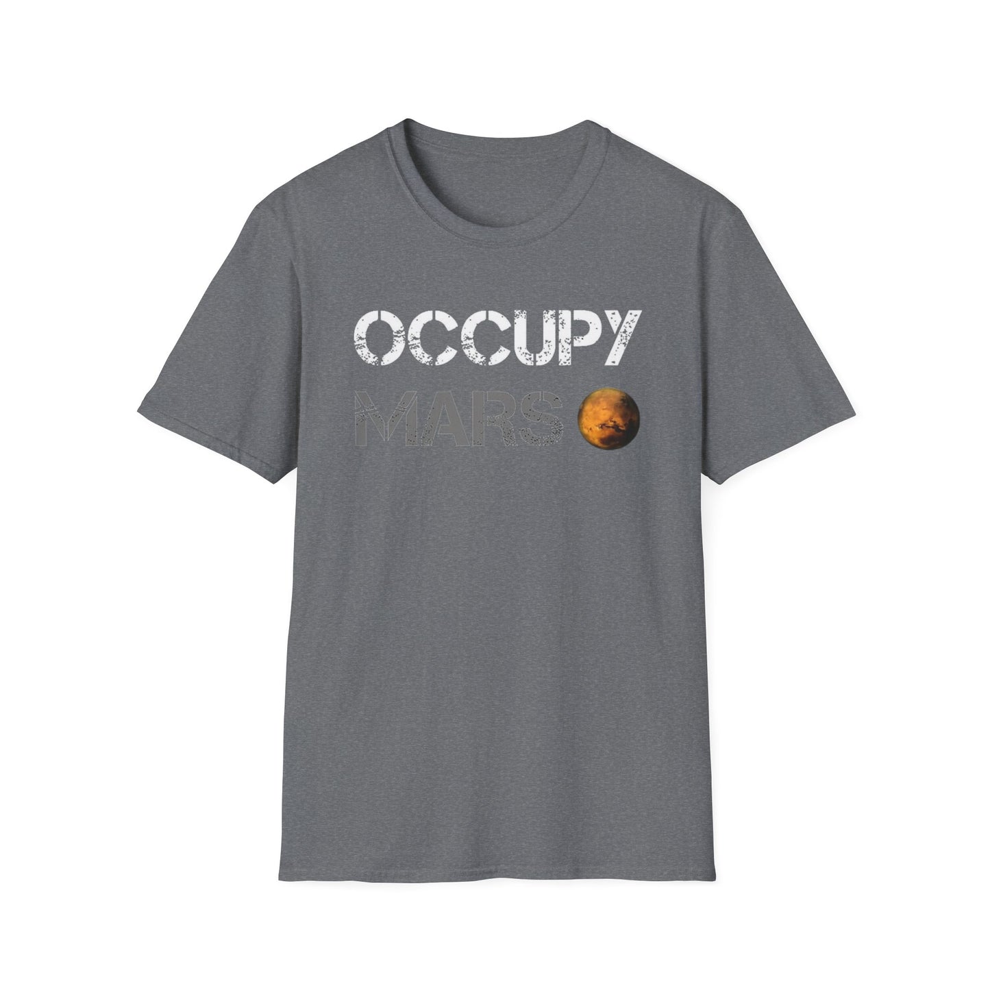Occupy Mars Unisex Softstyle T-Shirt - Space Enthusiast Tee