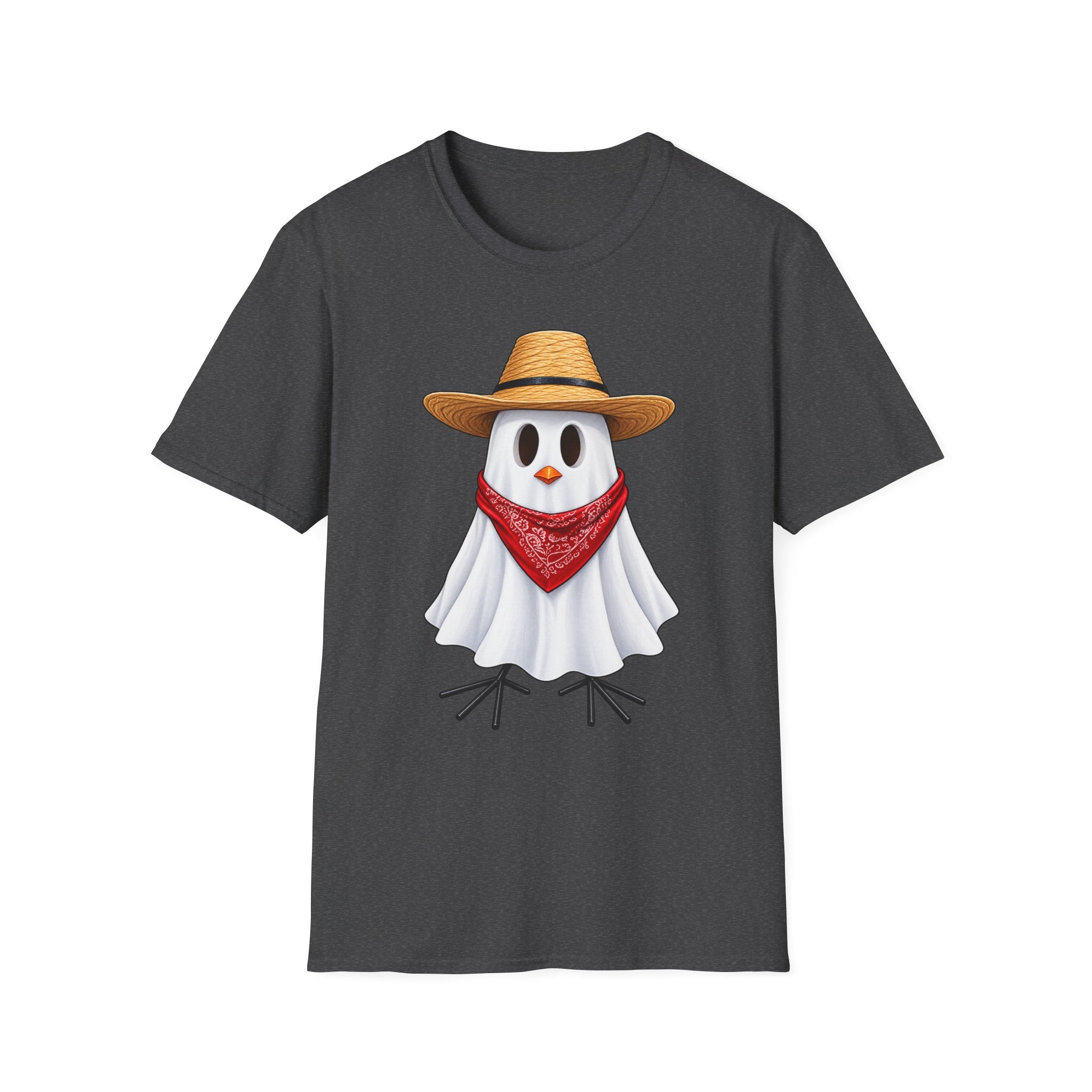 Ghost Chicken Cowboy Halloween Tee 👻🐔