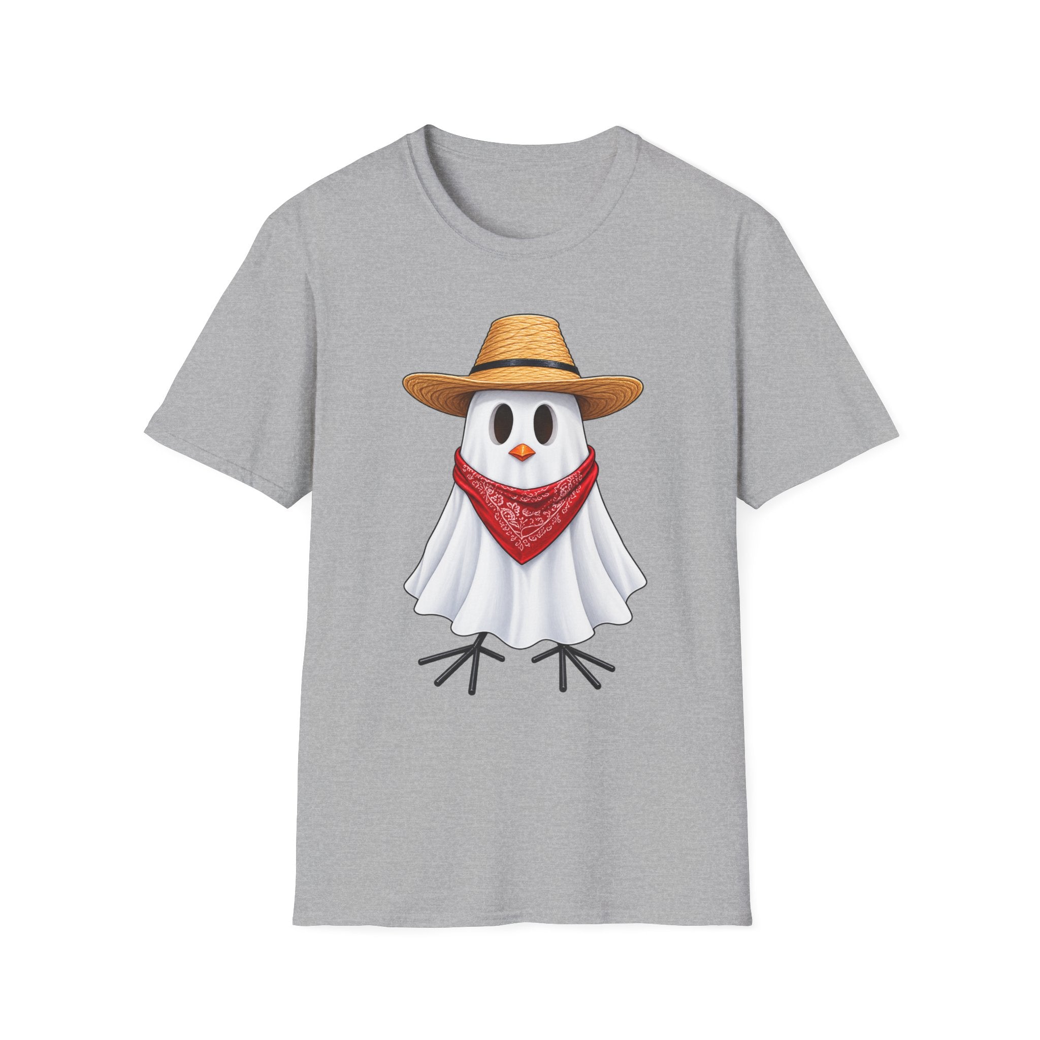 Ghost Chicken Cowboy Halloween Tee 👻🐔