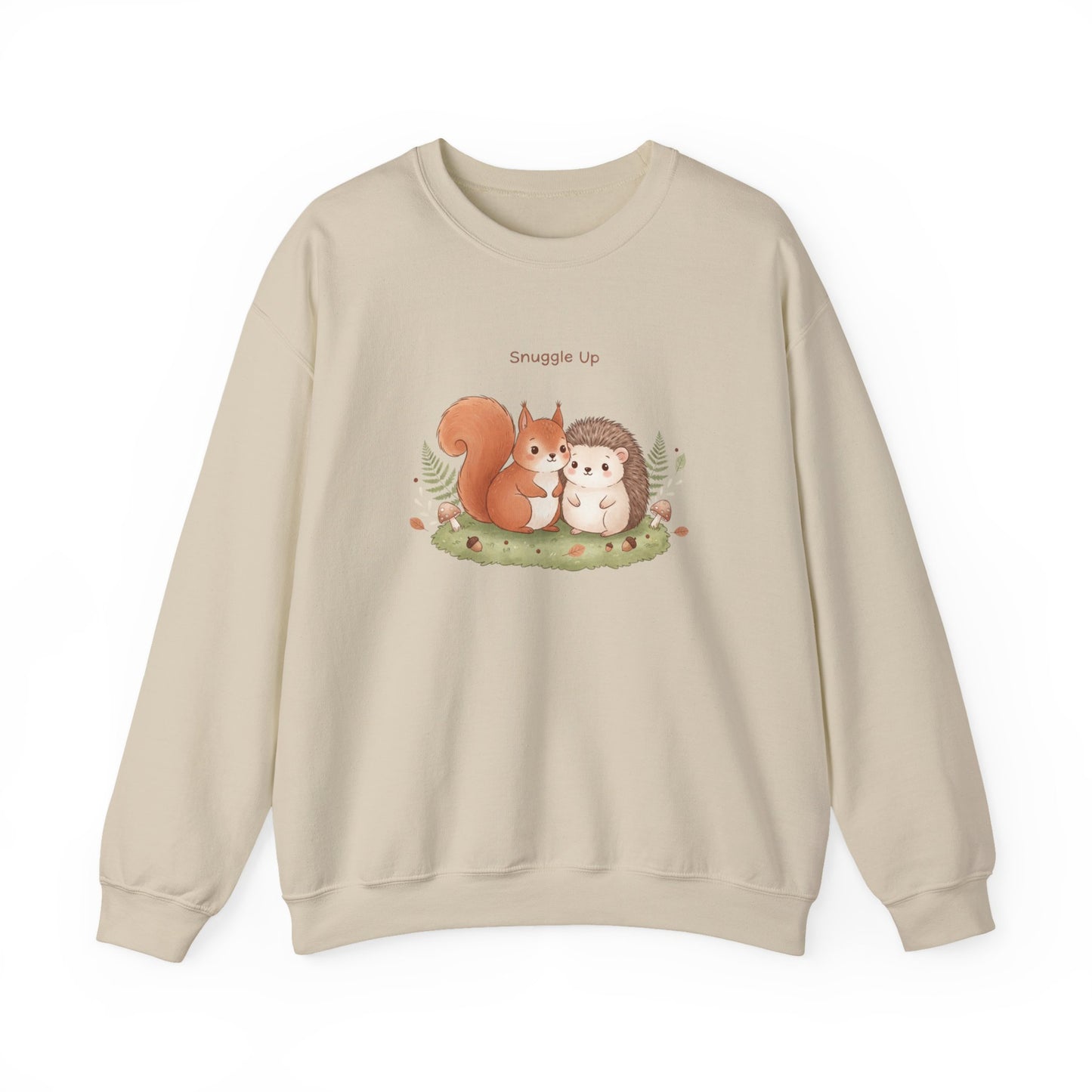 Cozy Winter Forest Critters Sweatshirt | cute animal illustration, cozy critter art