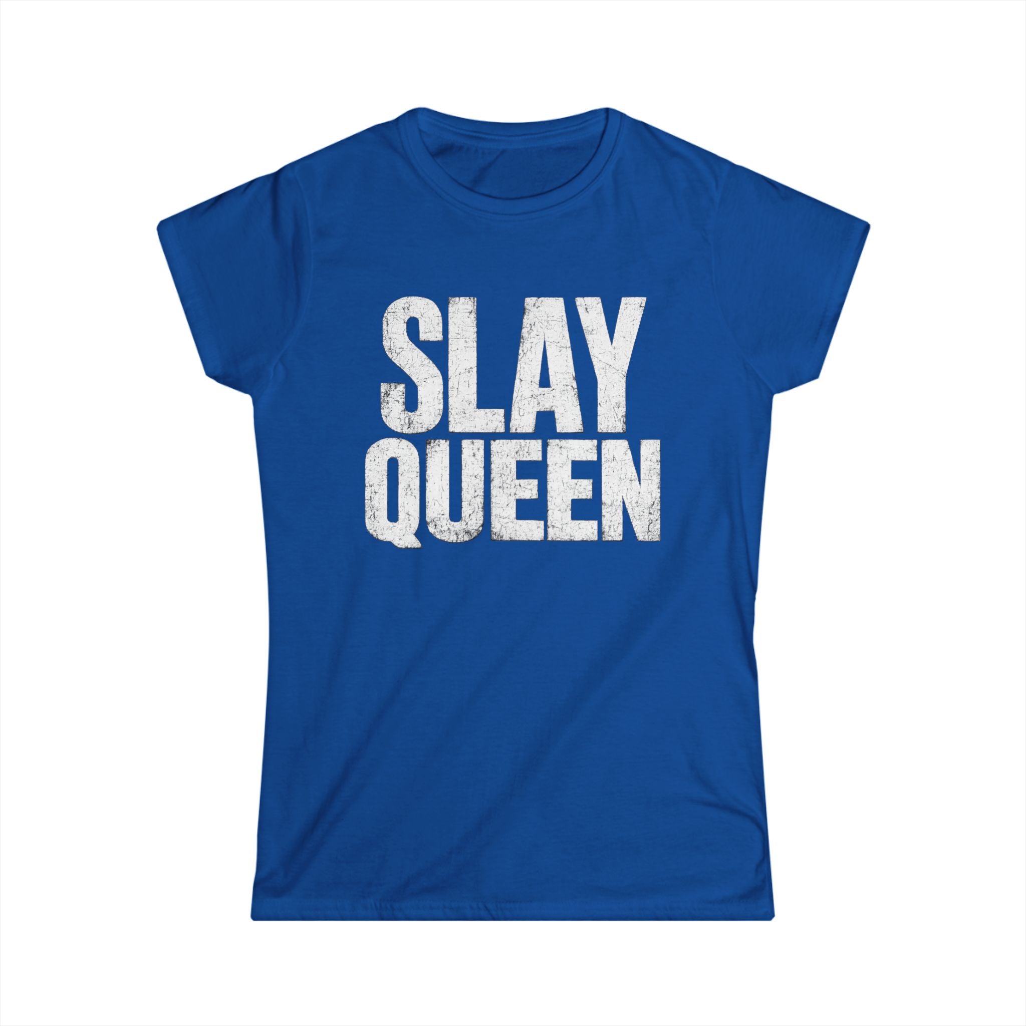 Slay Queen T-Shirt — Bold Vintage Graphic Tee for Confident Women