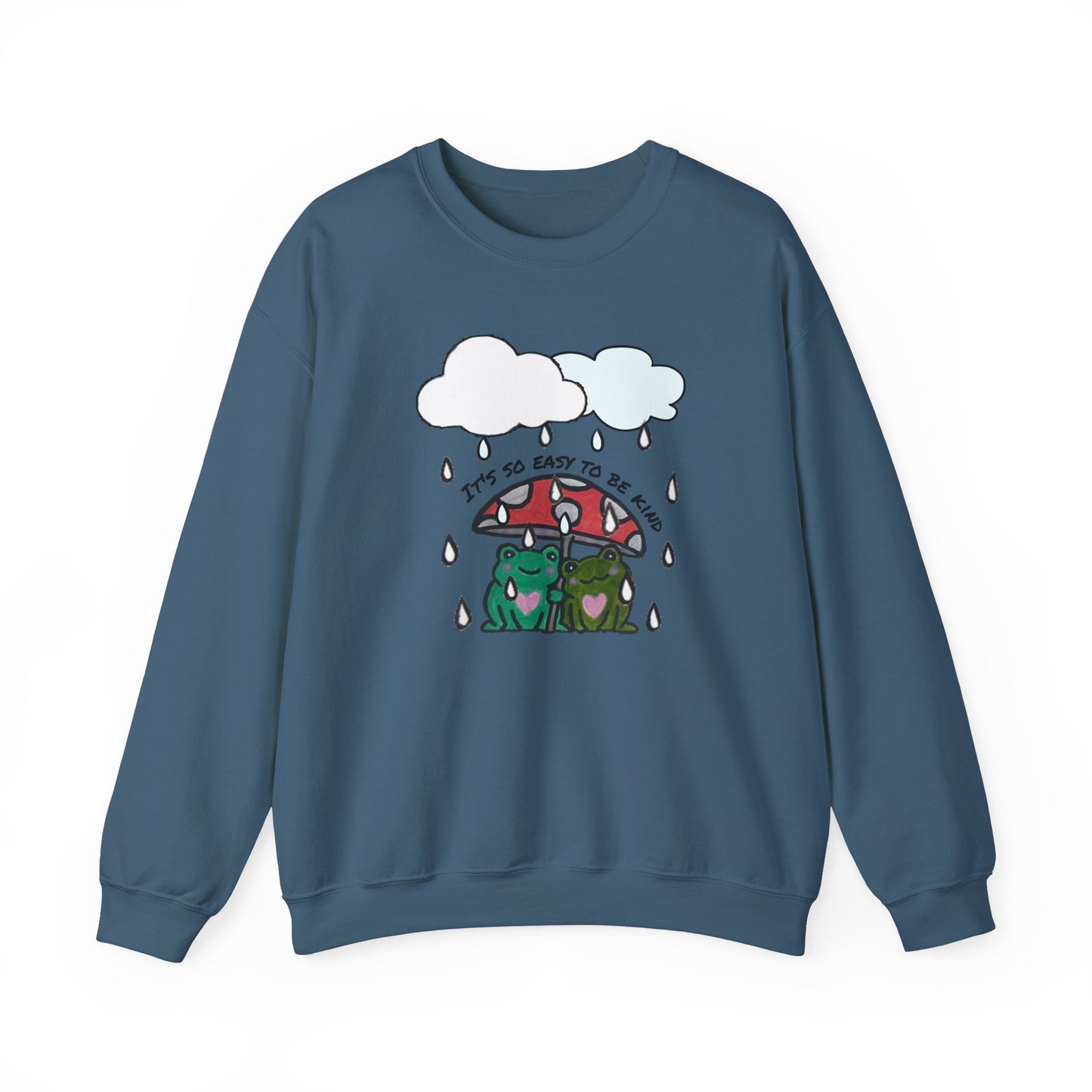 Cute Frogs Kindness Crewneck Sweatshirt - Unisex Heavy Blend