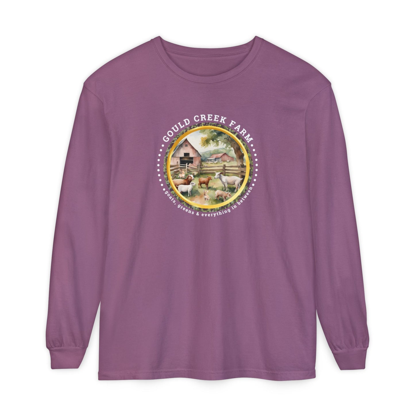 Gould Creek Farm - Unisex Garment-dyed Long Sleeve T-Shirt