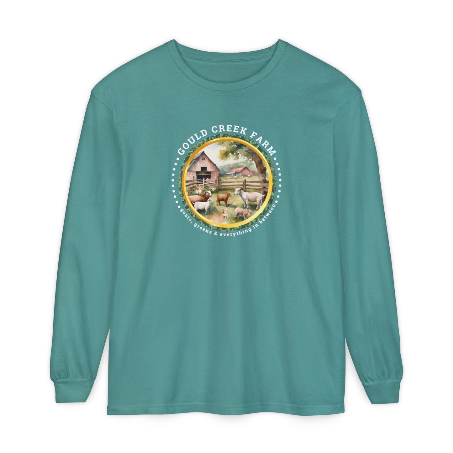 Gould Creek Farm - Unisex Garment-dyed Long Sleeve T-Shirt