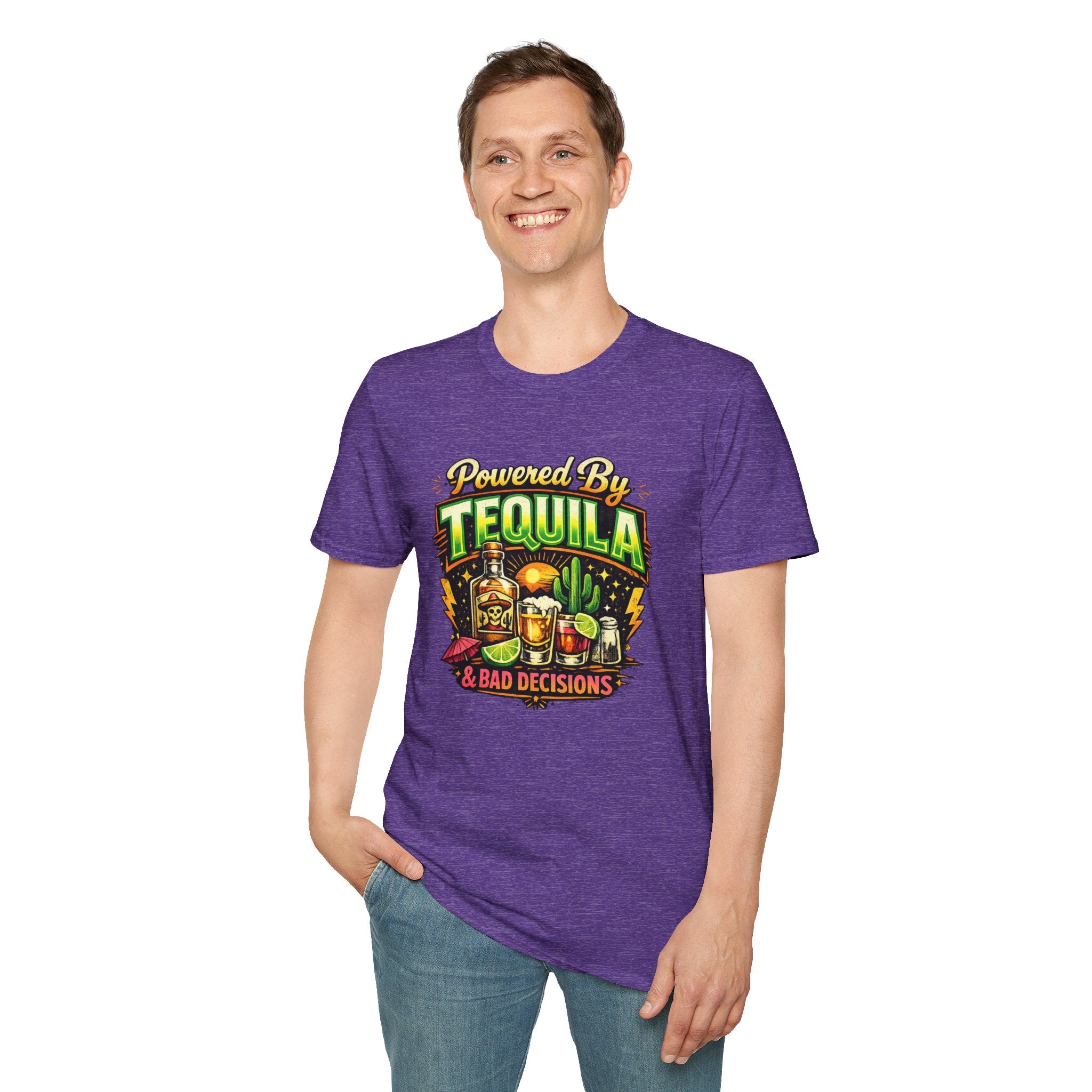 Tequila & Bad Decisions T-Shirt — Funny Bar Party Drinking Tee