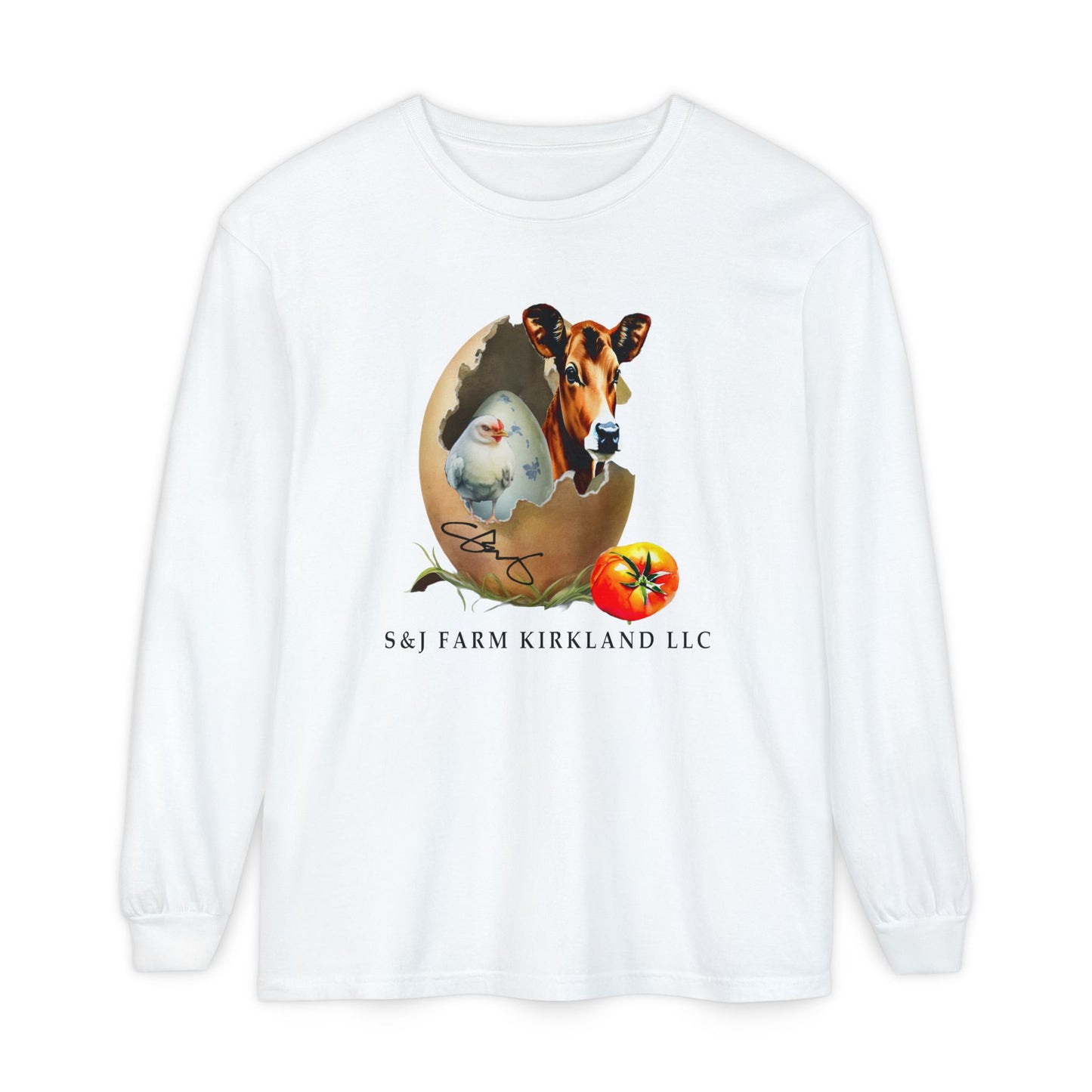 S&J Farm Kirkland LLC - Unisex Garment-dyed Long Sleeve T-Shirt