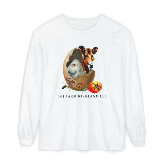 S&J Farm Kirkland LLC - Unisex Garment-dyed Long Sleeve T-Shirt