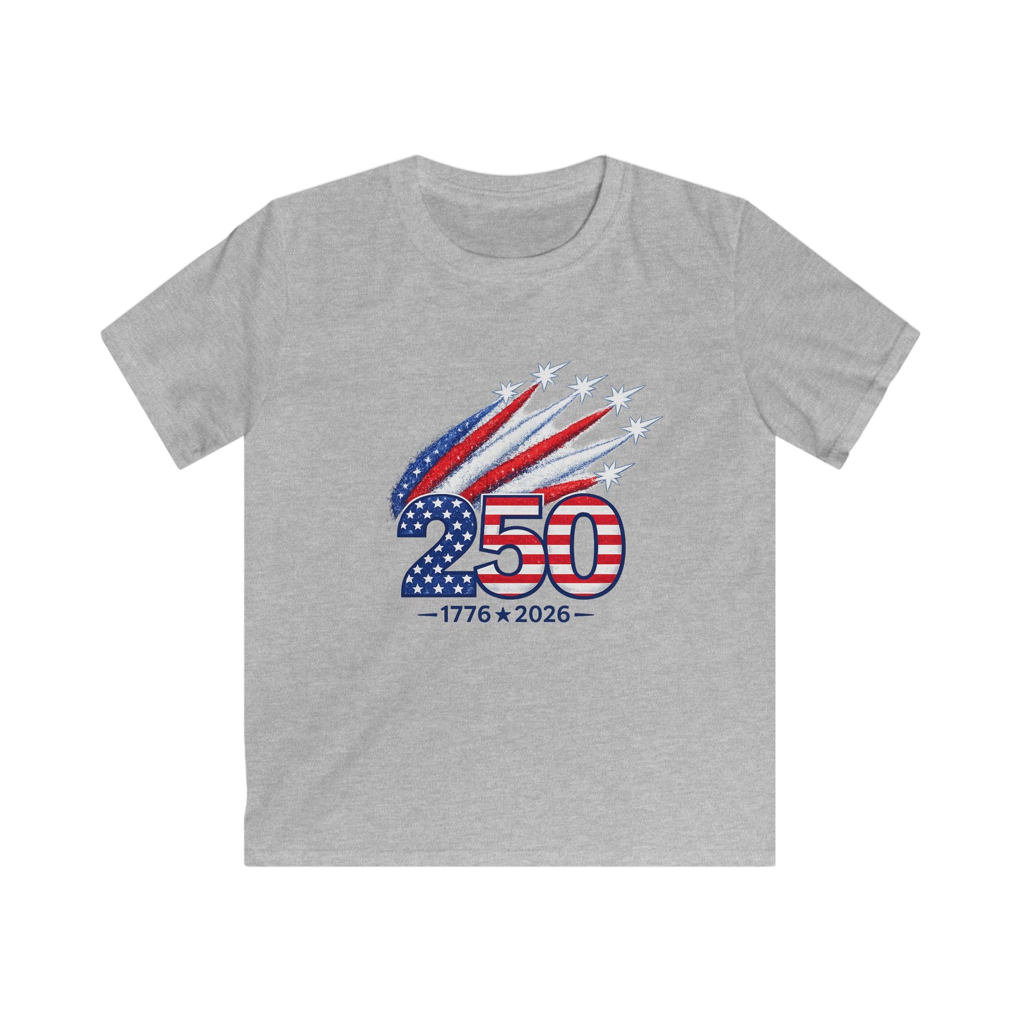 Kids Tee – 250th USA 1776–2026 American Flag Celebration Patriotic Shirt