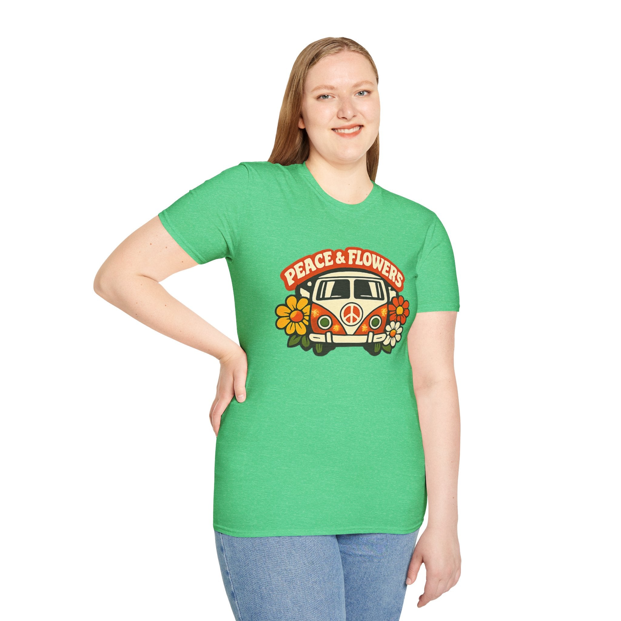 Hippie Van Peace & Flowers T-Shirt