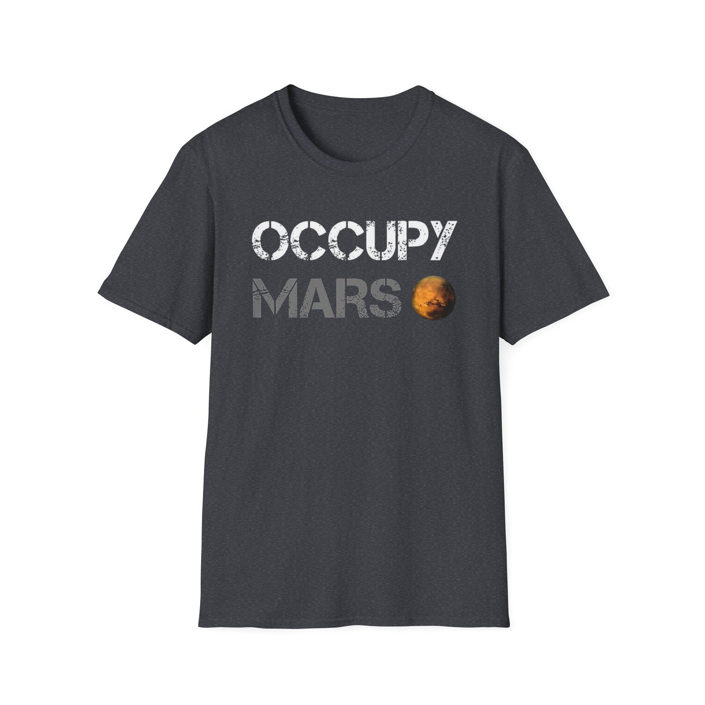 Occupy Mars Unisex Softstyle T-Shirt - Space Enthusiast Tee