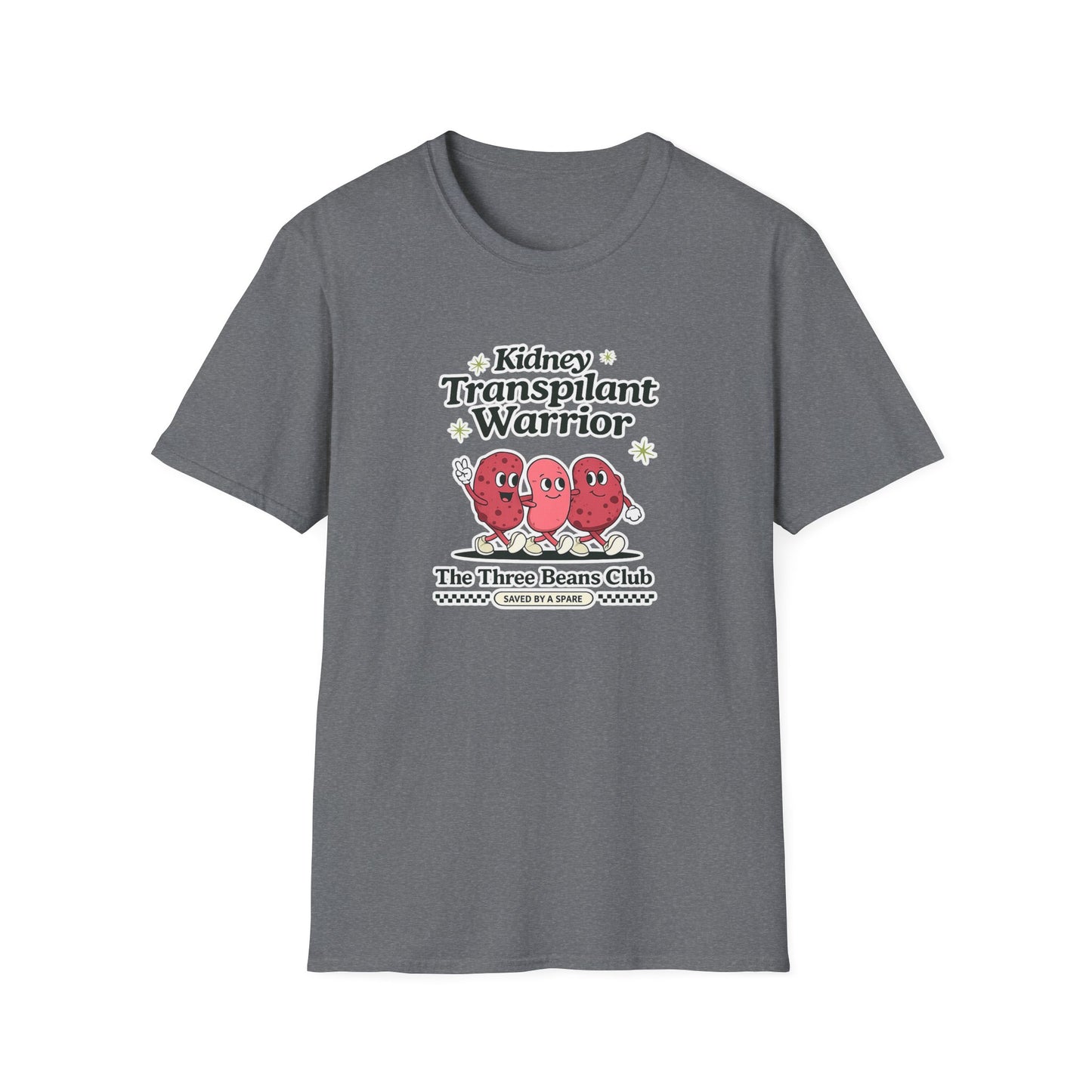 Kidney Transplant Warrior T-Shirt — The Three Beans Club Support Tee