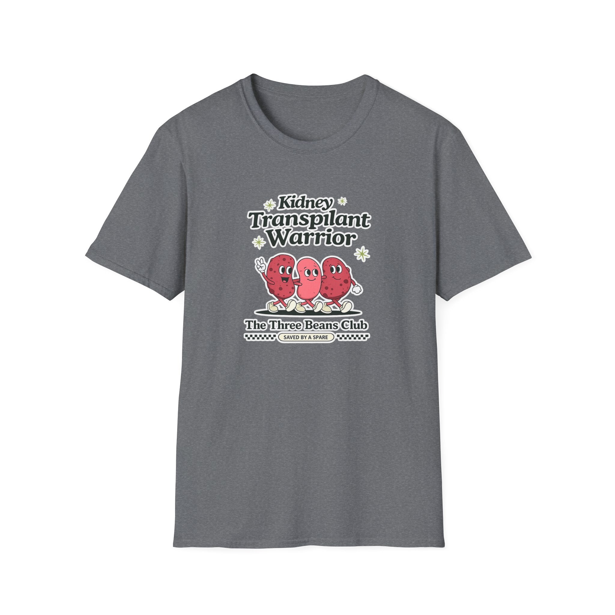 Kidney Transplant Warrior T-Shirt — The Three Beans Club Support Tee