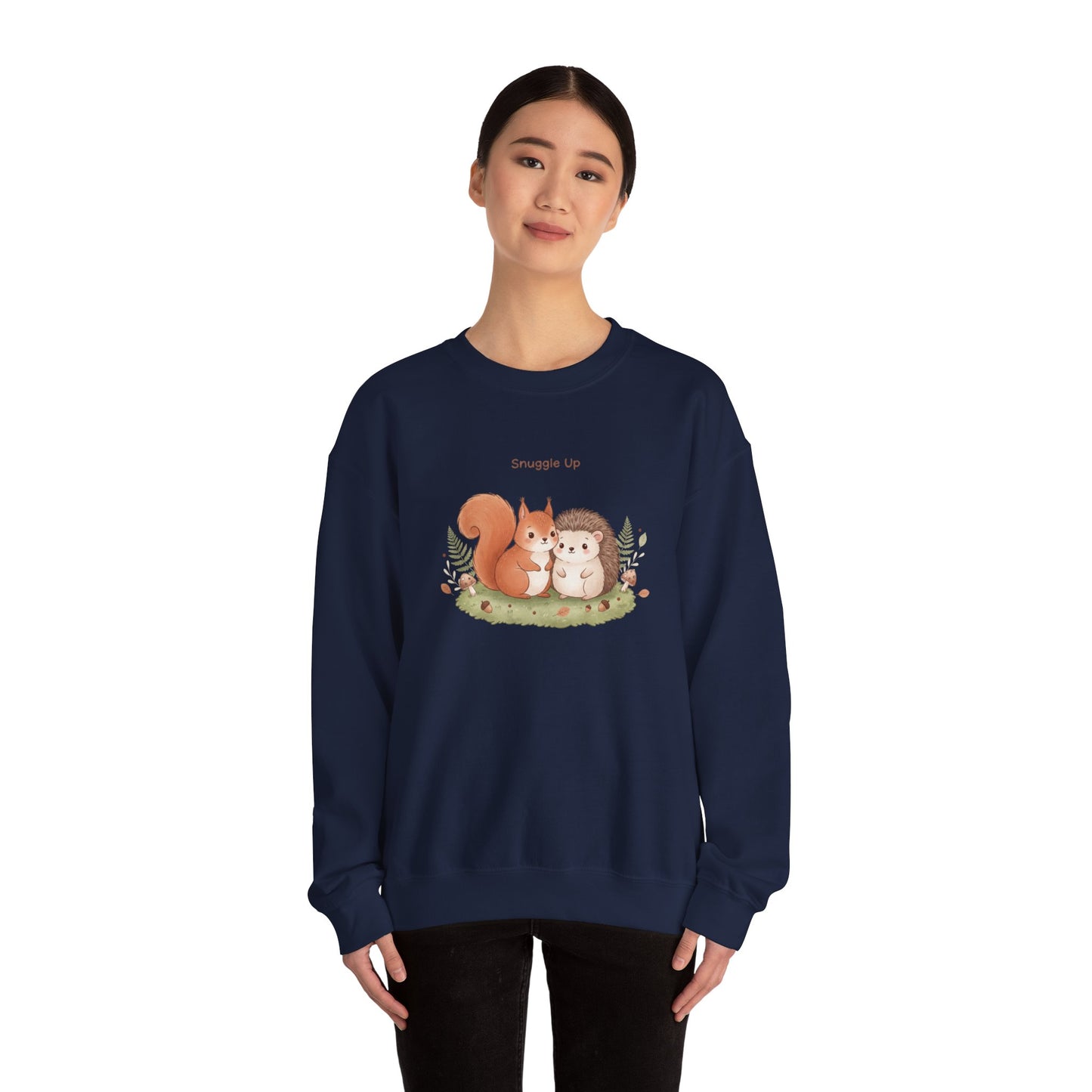 Cozy Winter Forest Critters Sweatshirt | cute animal illustration, cozy critter art