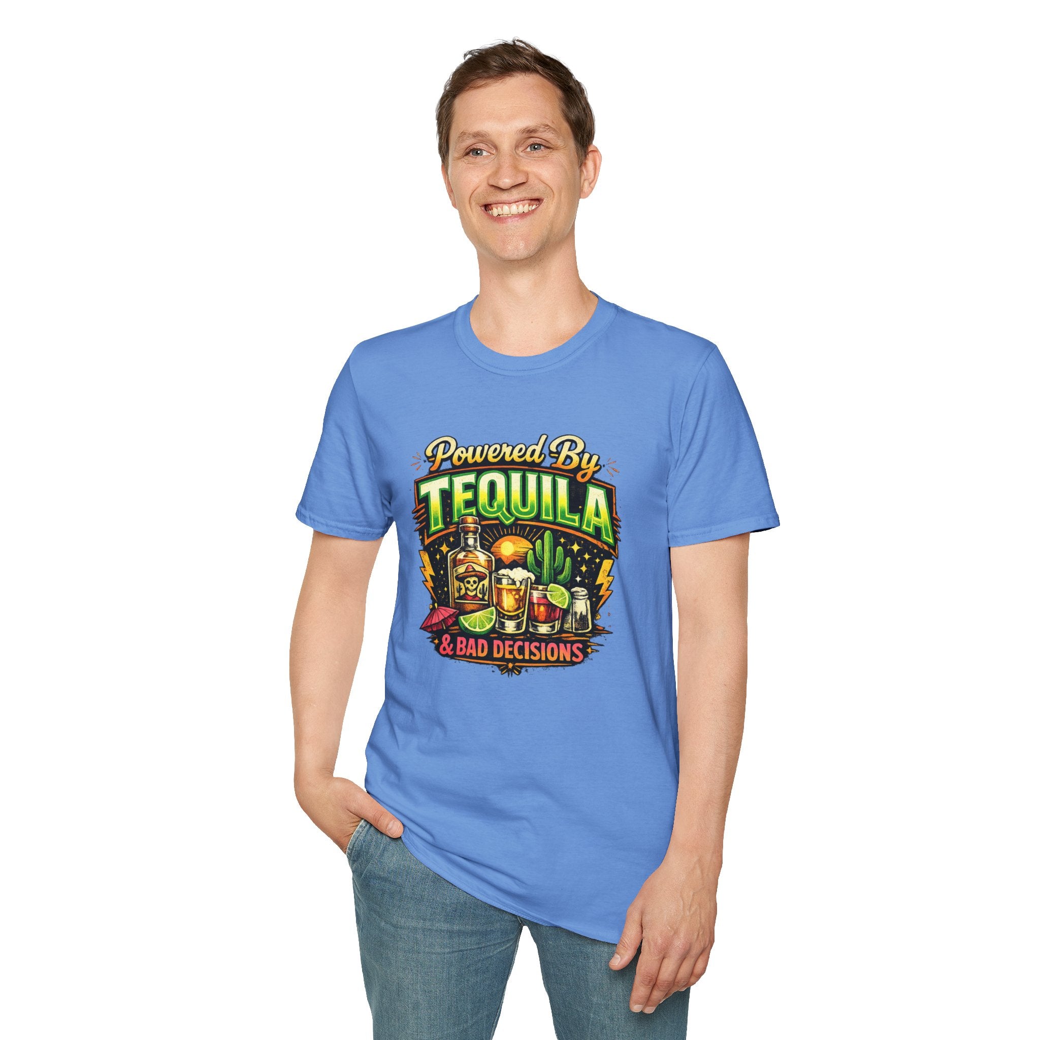 Tequila & Bad Decisions T-Shirt — Funny Bar Party Drinking Tee