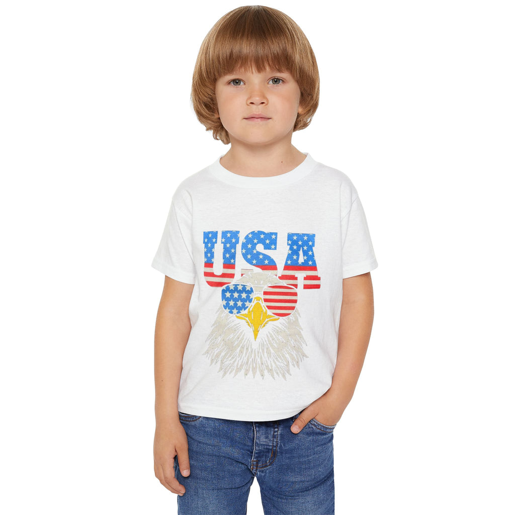 USA Eagle Toddler T-Shirt, Patriotic Kids Tee, 4th of July Outfit, Independence Day Shirt, Summer Play Tee, Baby Gift