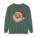 Sparkling Rhinestone Santa Christmas Long Sleeve Tee