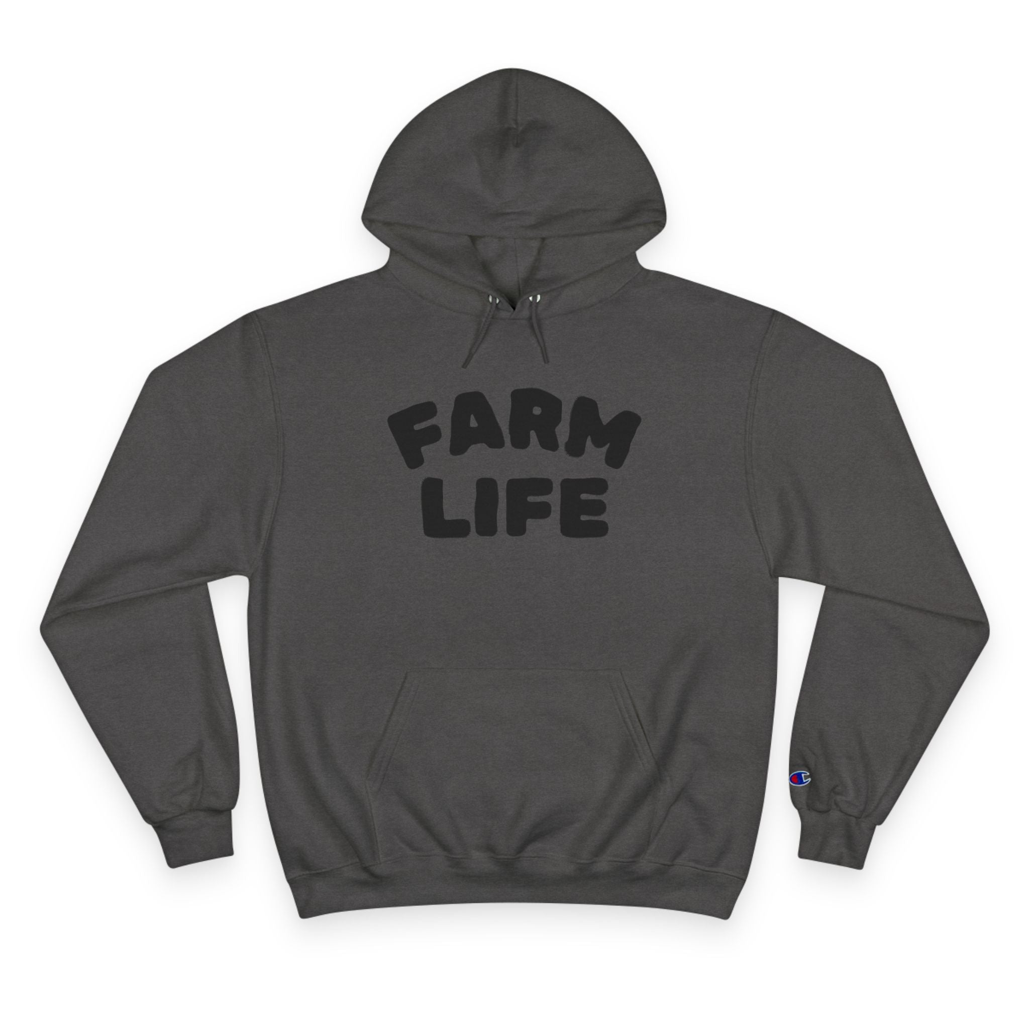 Farm Life Champion Hoodie - Cozy Apparel for Agriculture Lovers