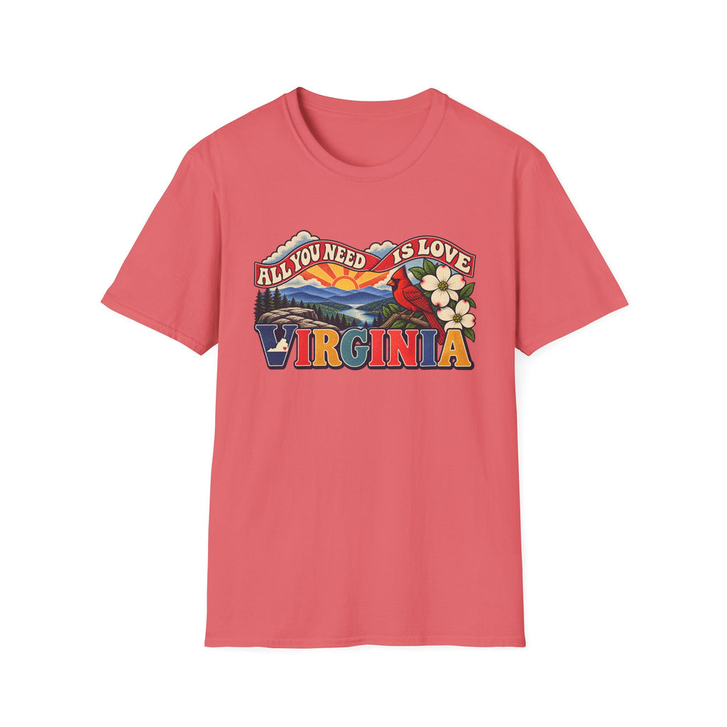 Virginia Retro 'All You Need Is Love' T-Shirt
