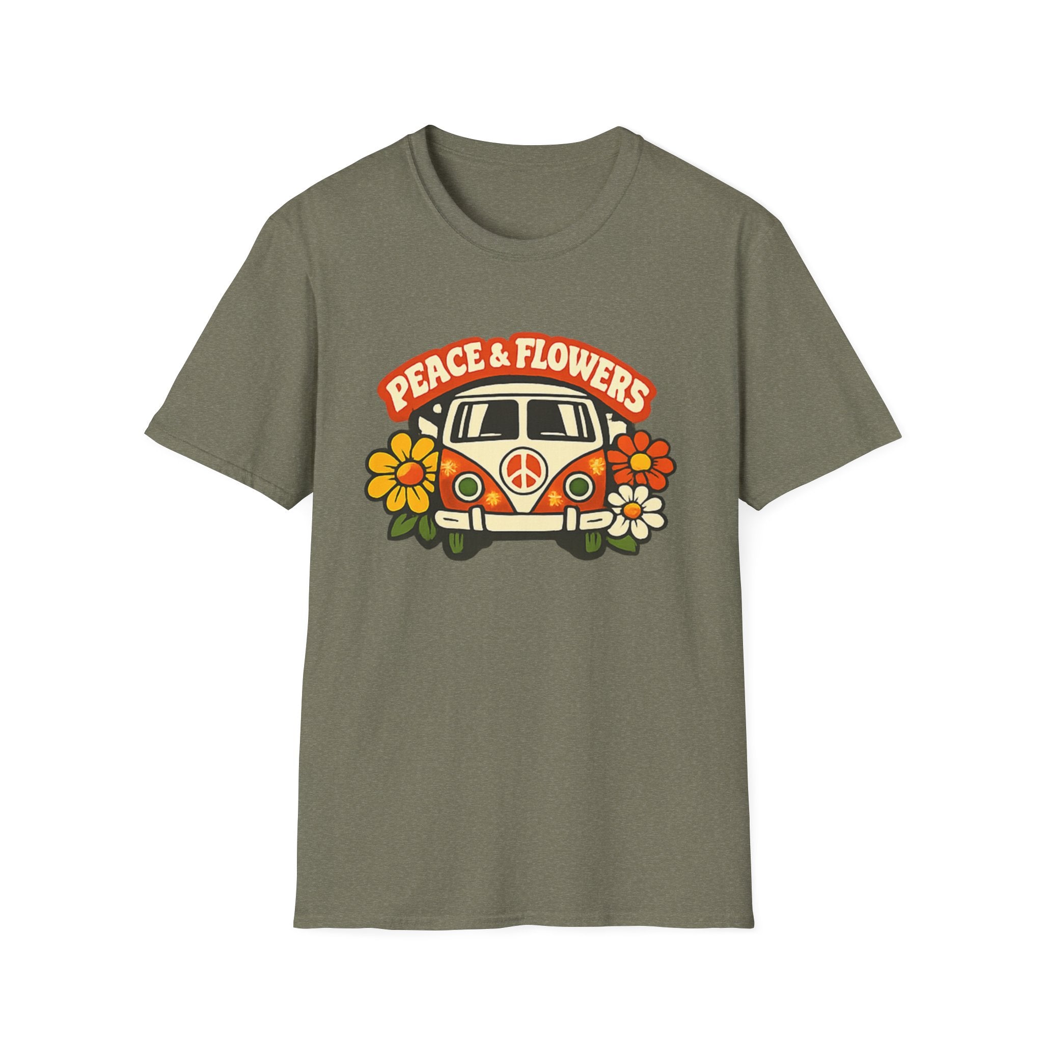 Hippie Van Peace & Flowers T-Shirt