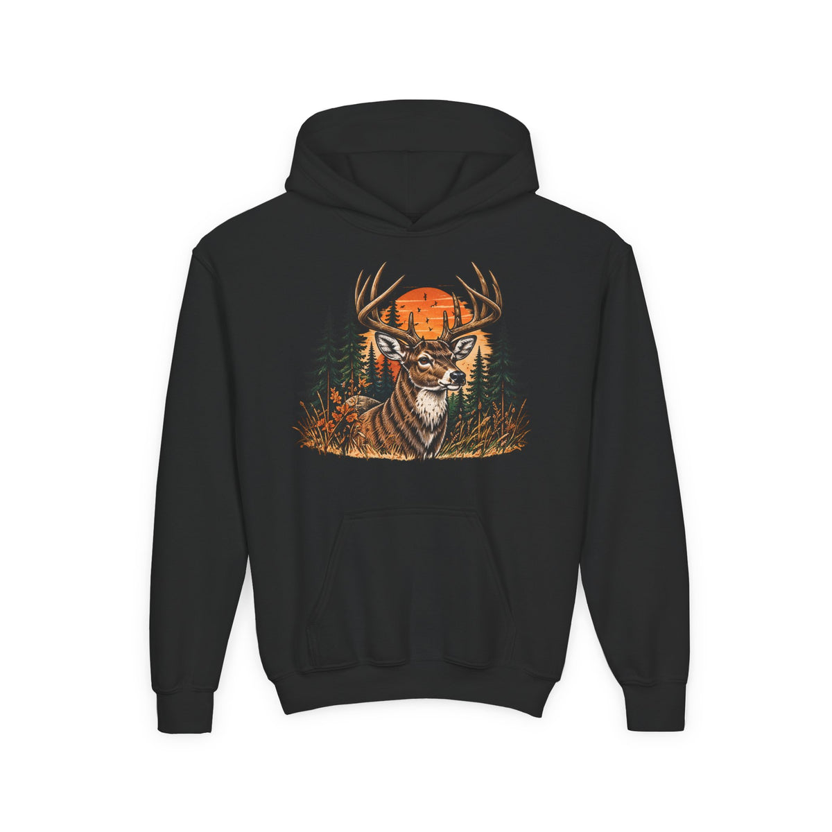 Whitetail Sunset Kids Hoodie