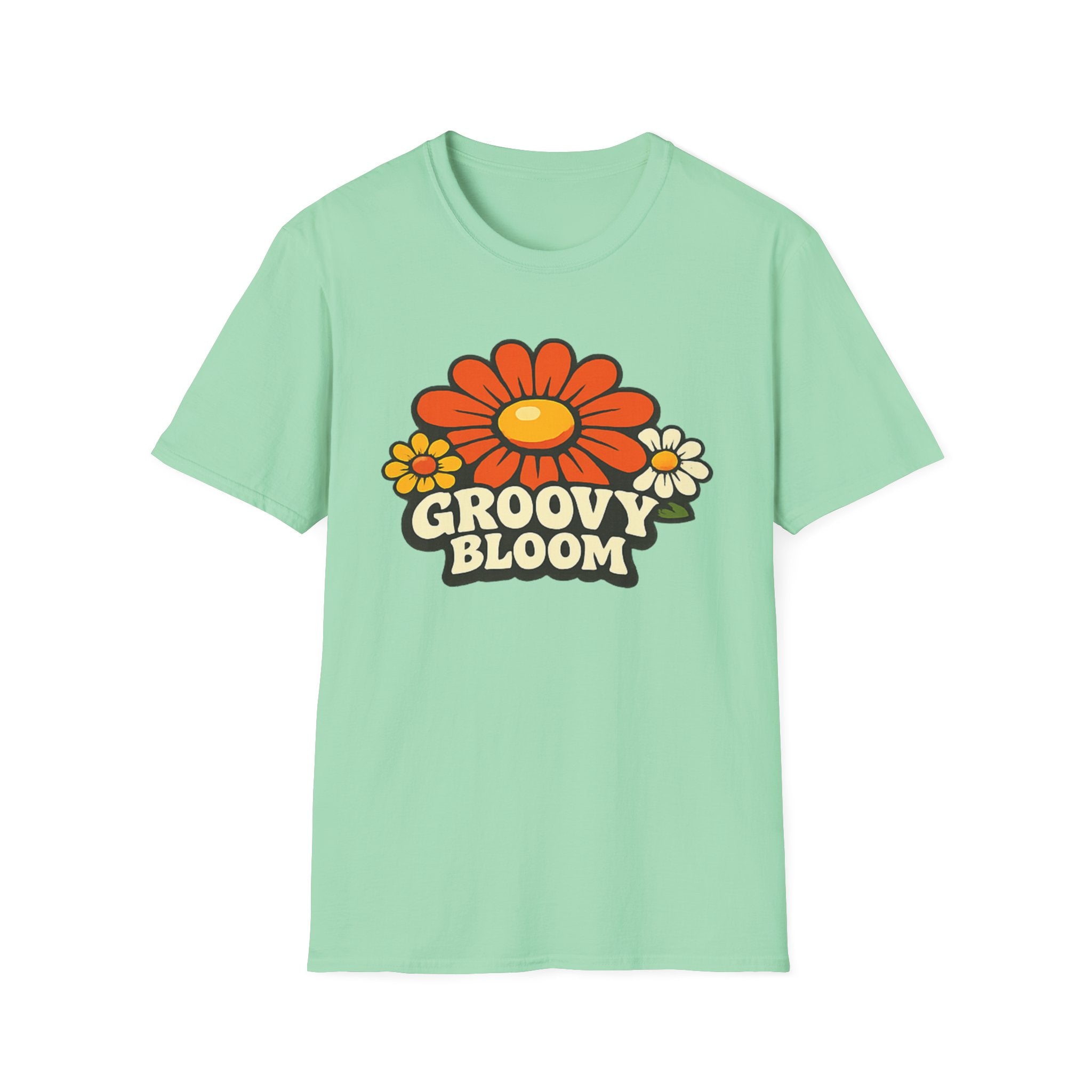 Groovy 70s Bloom T-Shirt — Retro Floral Vintage Vibe
