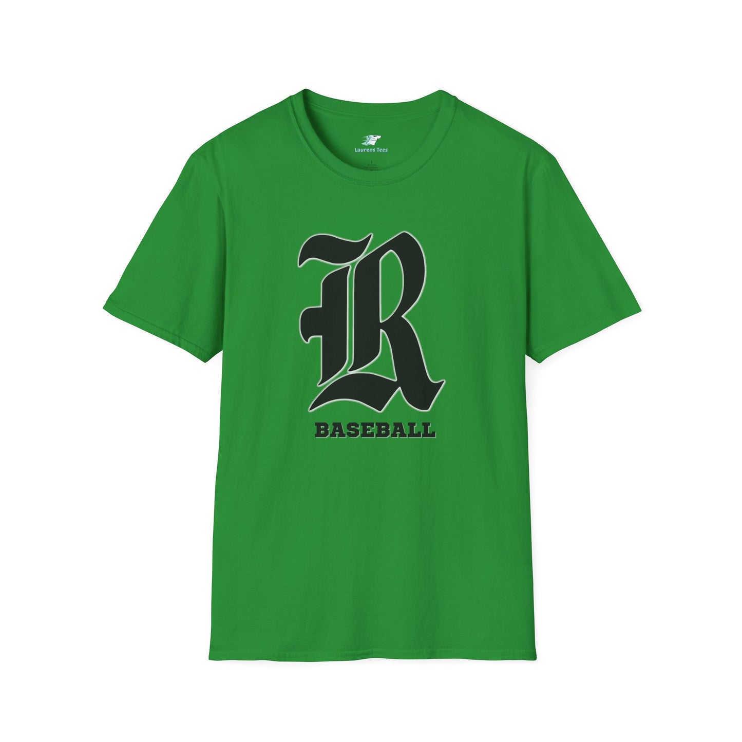 Custom one side Front or Back (RHS Baseball used as example) - Unisex Softstyle T-Shirt