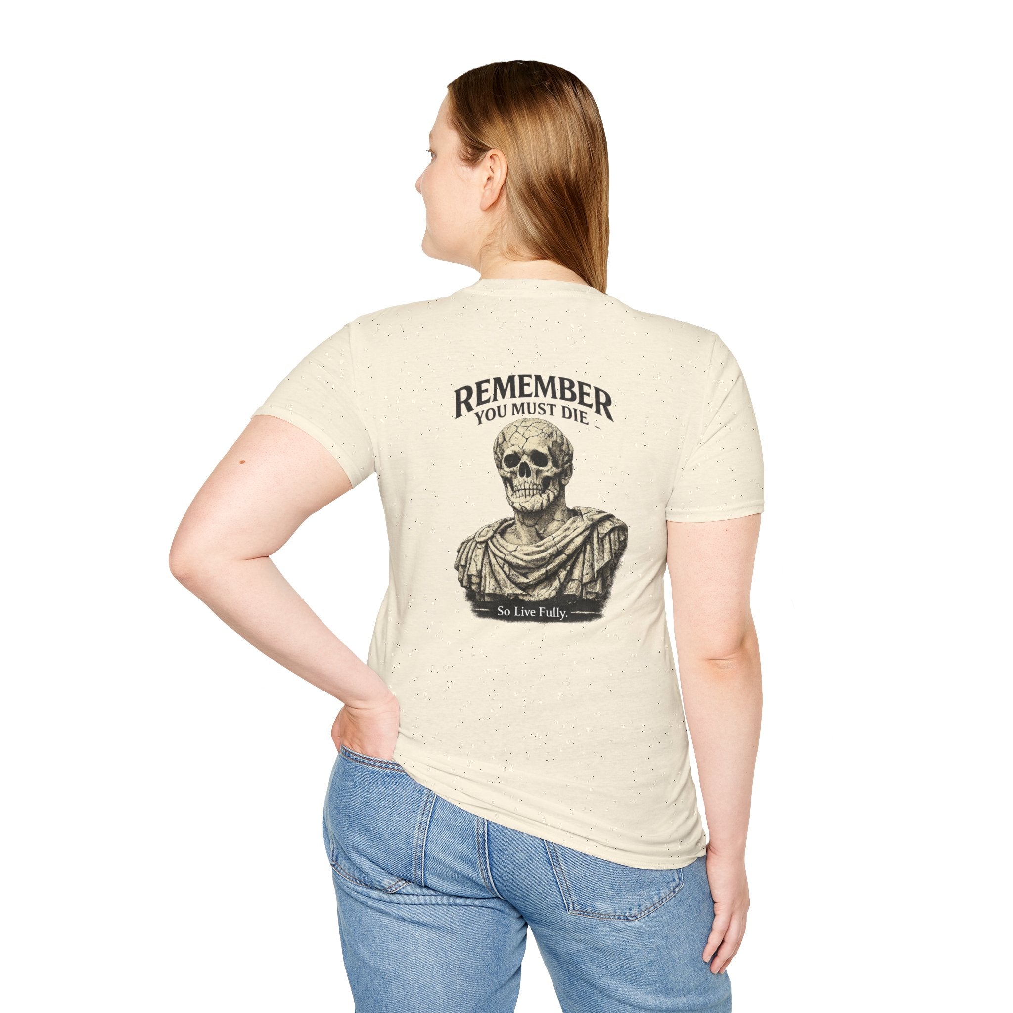 Memento Mori T-Shirt — Minimalist Latin Remembrance Tee