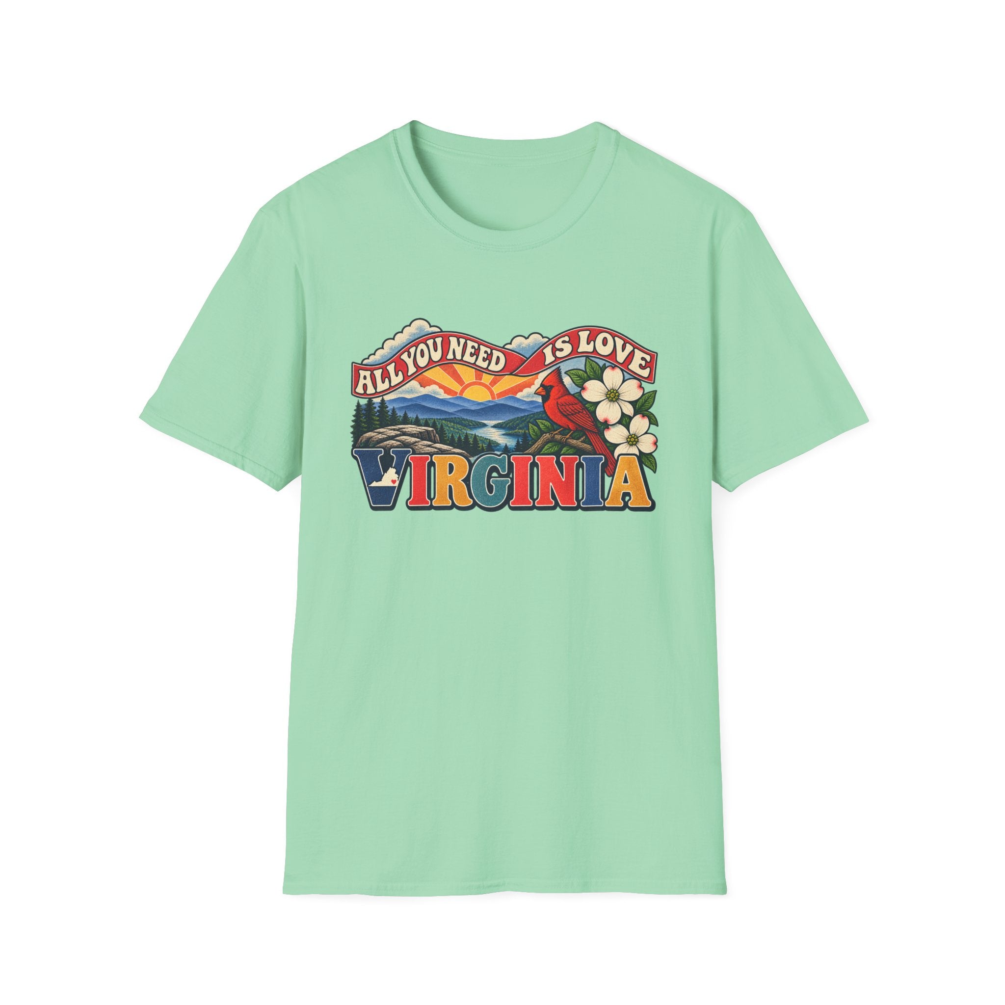 Virginia Retro 'All You Need Is Love' T-Shirt