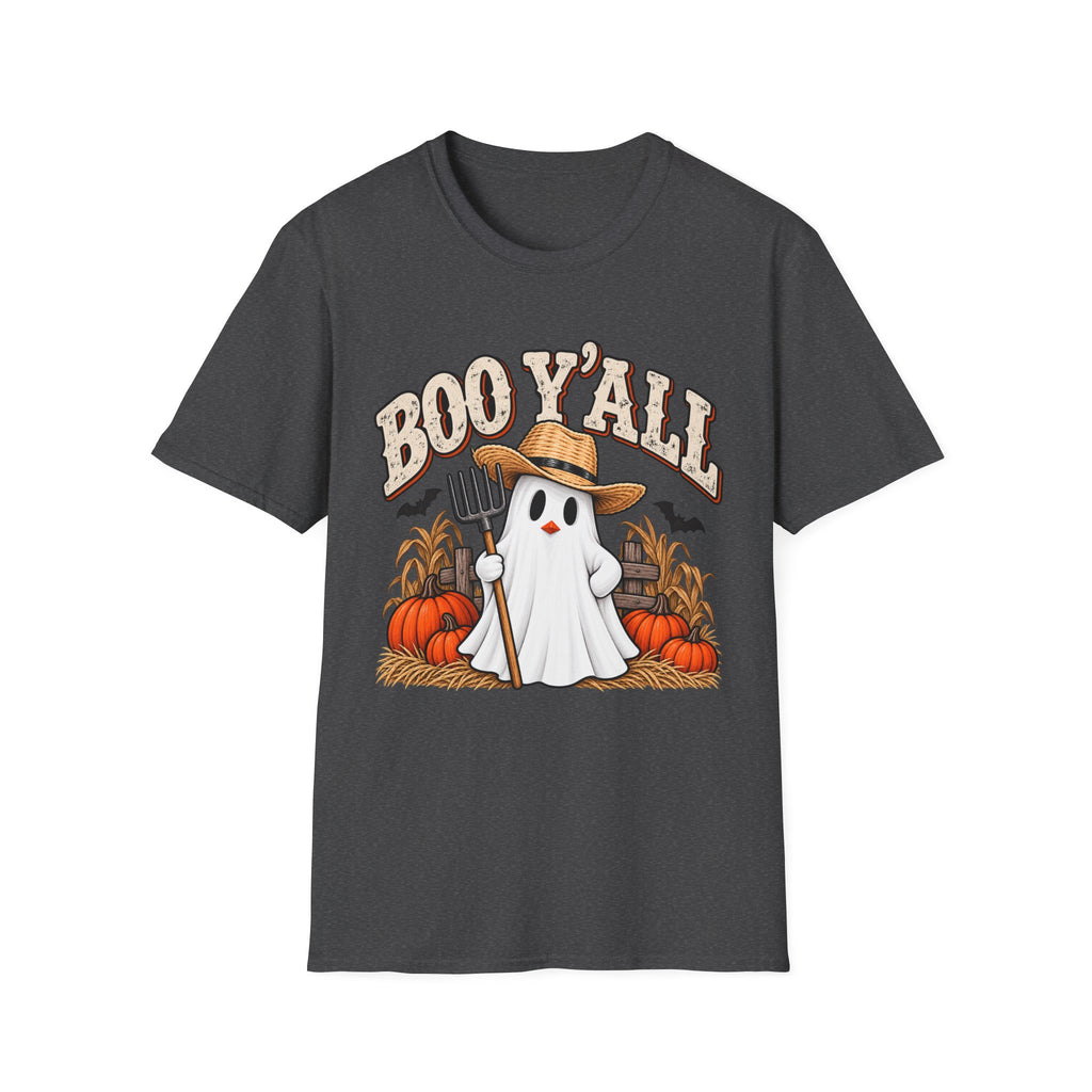 Boo Y’all – Farm Ghost Halloween Tee 👻🎃