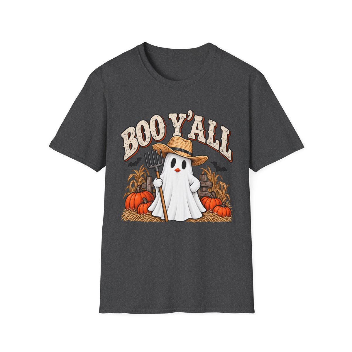 Boo Y’all – Farm Ghost Halloween Tee 👻🎃
