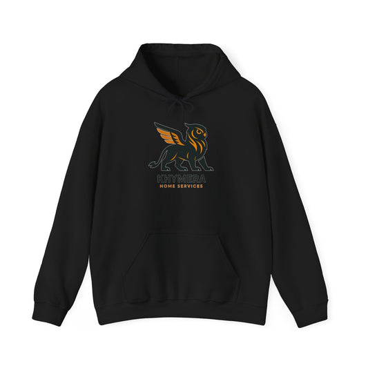 Khymera Home Services Dragon Hoodie, Cozy Unisex Hooded Sweatshirt, Gift for Homeowners, Dragon Lover Apparel, Cool Casual Wear