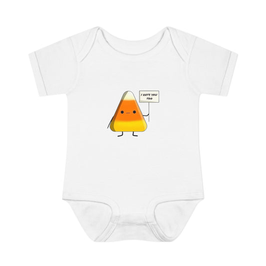Onesie - Candy Corn I Hate You Too Infant Baby Rib Bodysuit