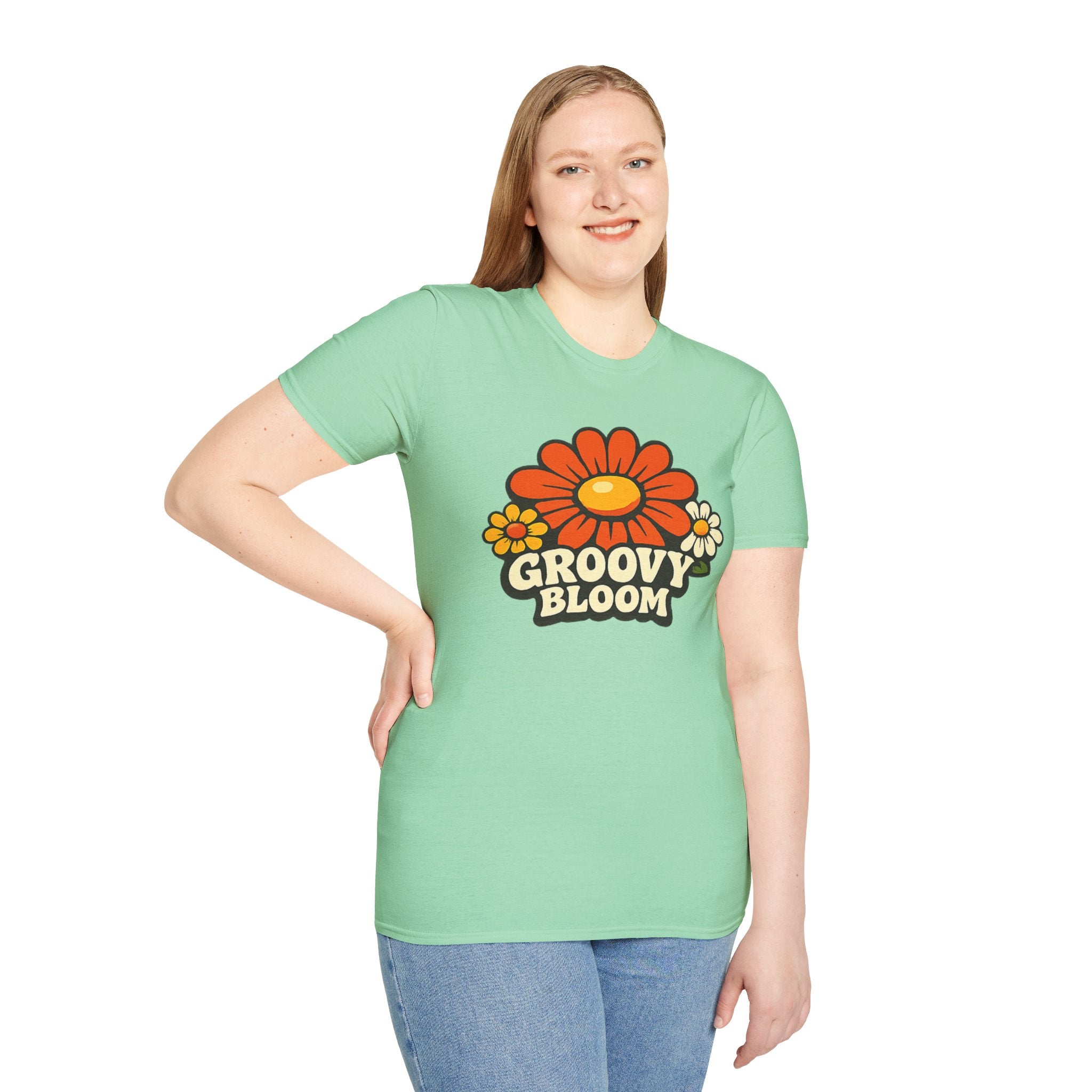 Groovy 70s Bloom T-Shirt — Retro Floral Vintage Vibe