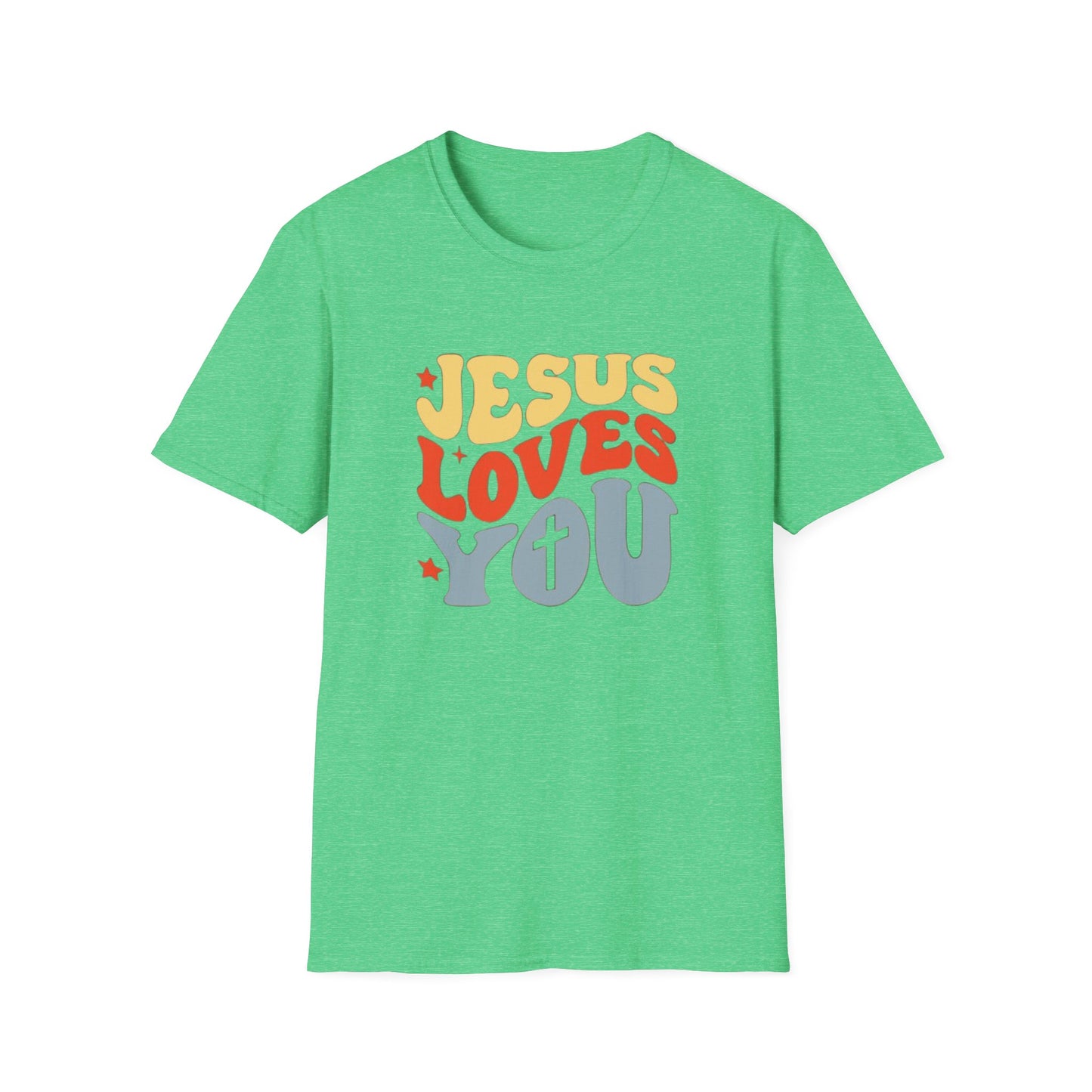 Jesus Loves You - Unisex Softstyle T-Shirt - Fun and Casual Wear for All Occasions