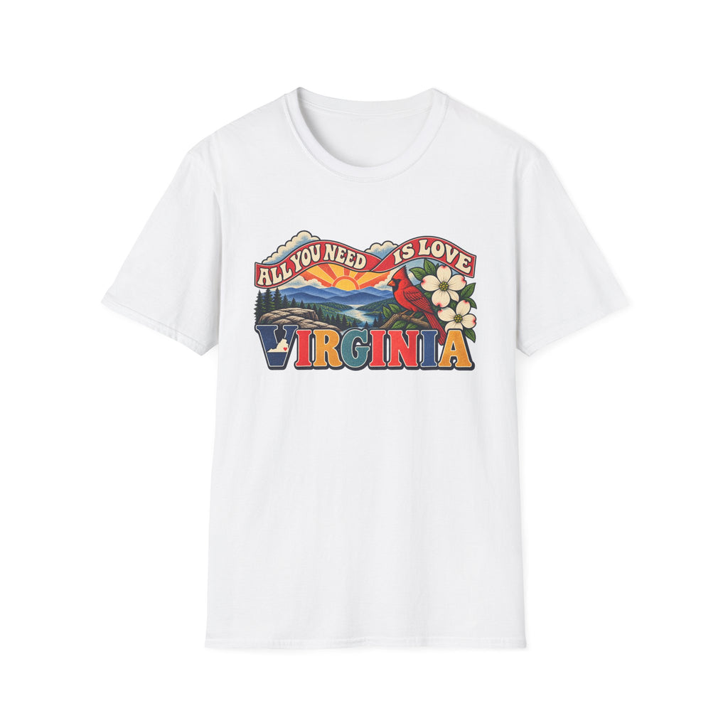 Virginia Retro 'All You Need Is Love' T-Shirt