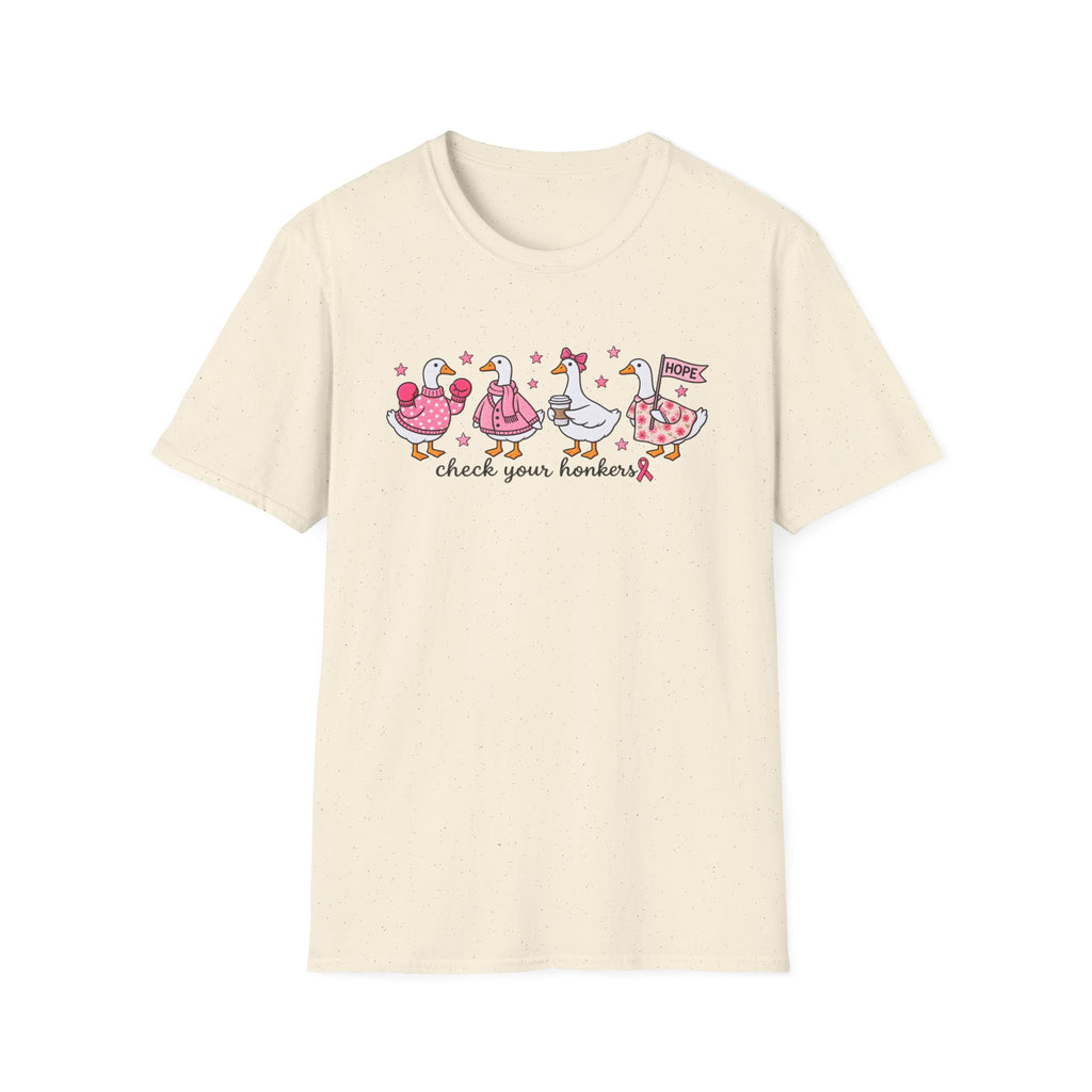 Check Your Honkers 🩷 Breast Cancer Awareness Goose Tee