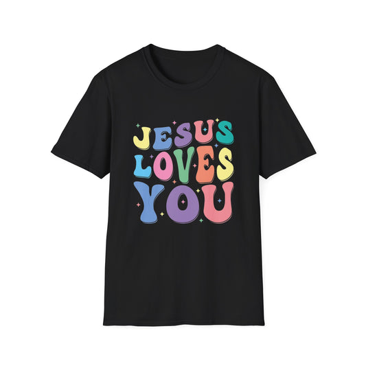Jesus Loves You - Unisex Softstyle T-Shirt - Fun and Casual Wear for All Occasions