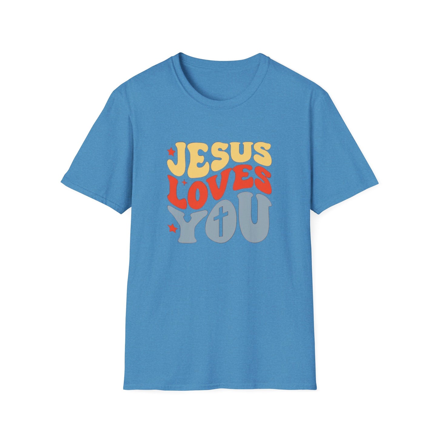 Jesus Loves You - Unisex Softstyle T-Shirt - Fun and Casual Wear for All Occasions