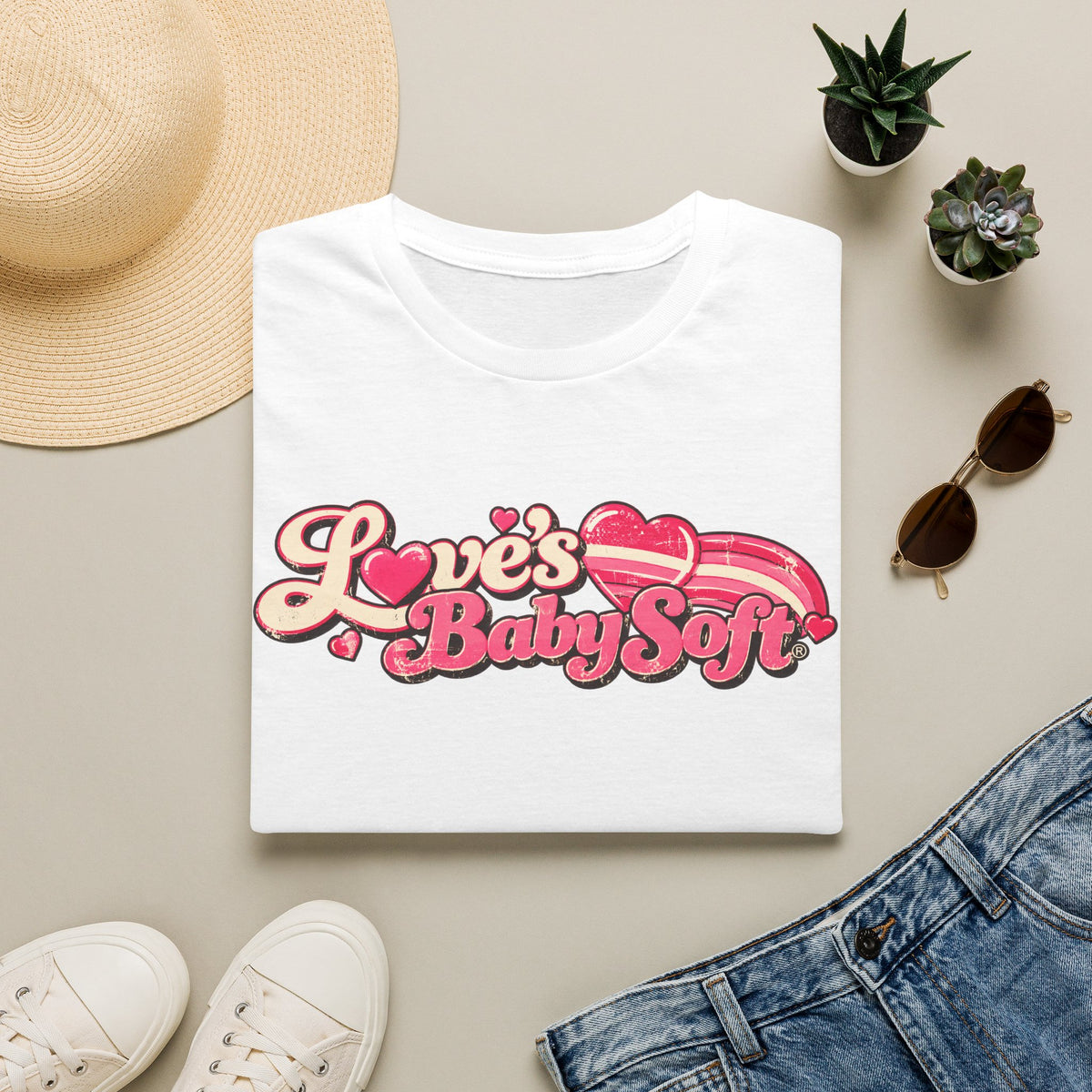 Love’s Baby Soft Vintage T-Shirt – Retro 70s & 80s Nostalgia Tee