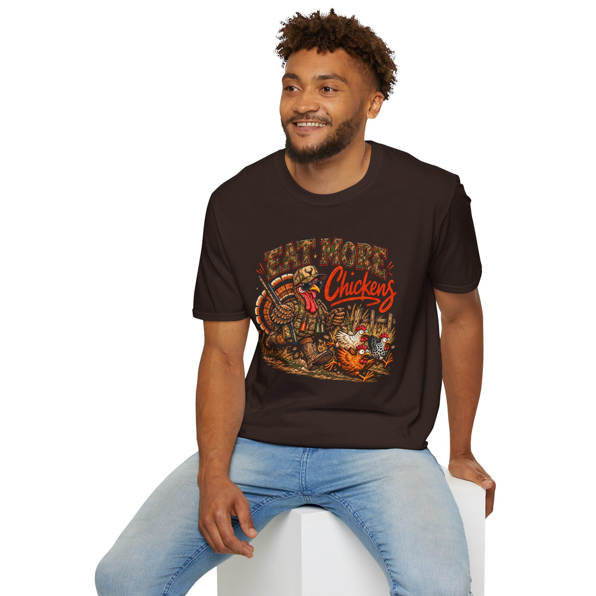 Eat More Chickens – Funny Chicken Shirt