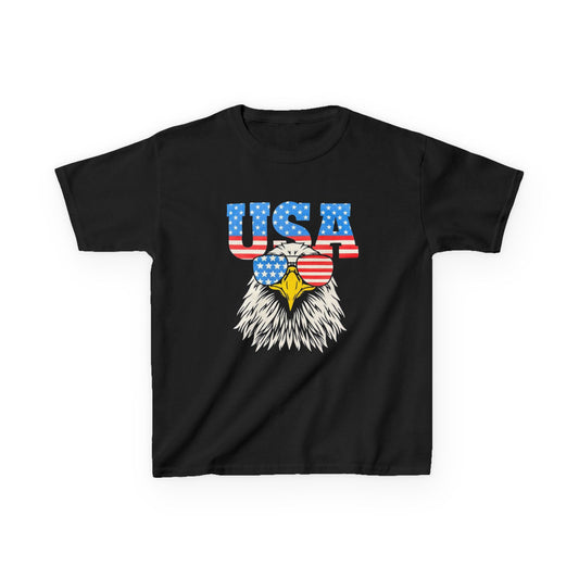 Patriotic Kids Tee, USA Eagle T-Shirt, Children’s Independence Day Shirt, 4th of July Kid's Outfit, American Pride Apparel
