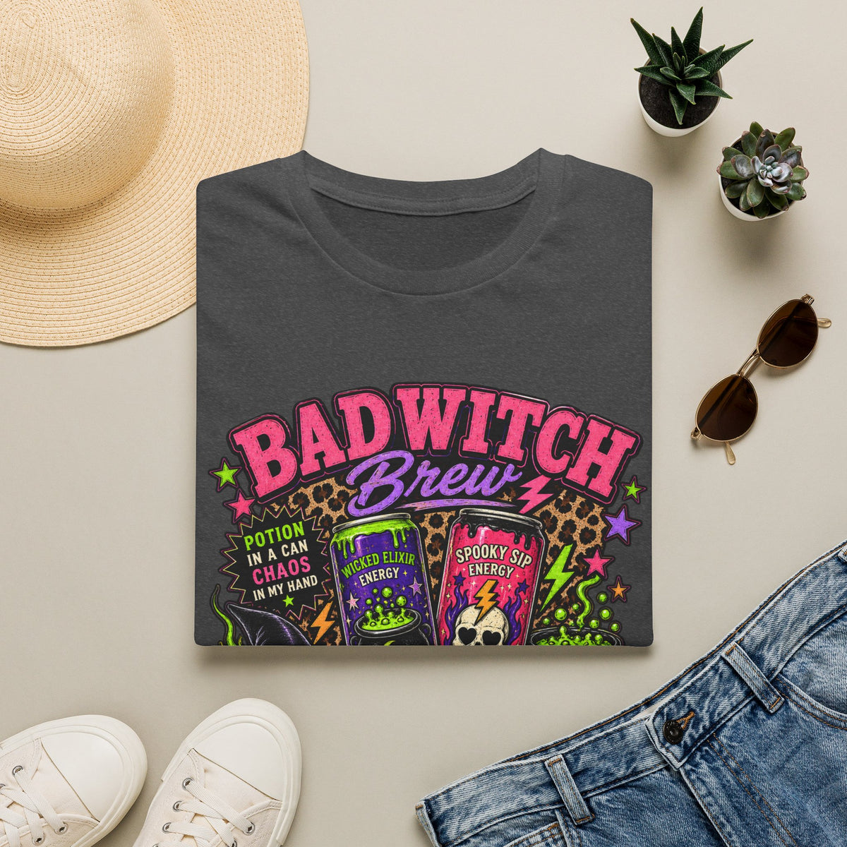 Bad Witch Brew Energy – Brewed for Bad Witches Halloween Tee